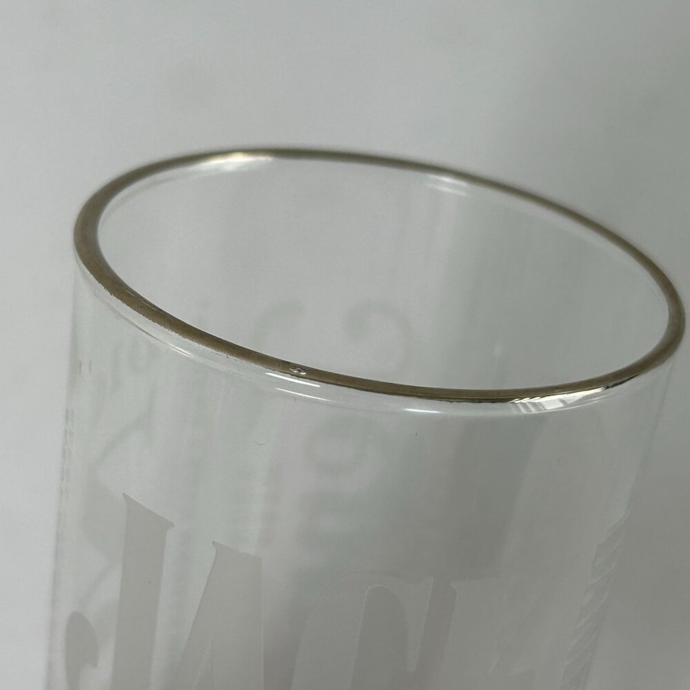 Jack Daniels High Ball Glass Tennessee Whiskey Tall Silver Rim Sour Mash - Picture 6 of 10